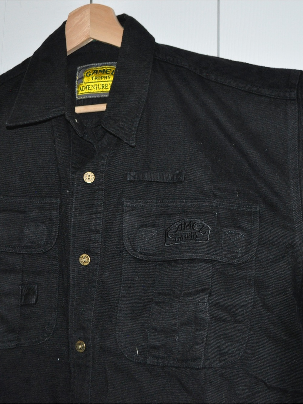 CAMEL Trophy Adventure Black Military-Style Field Jacket
